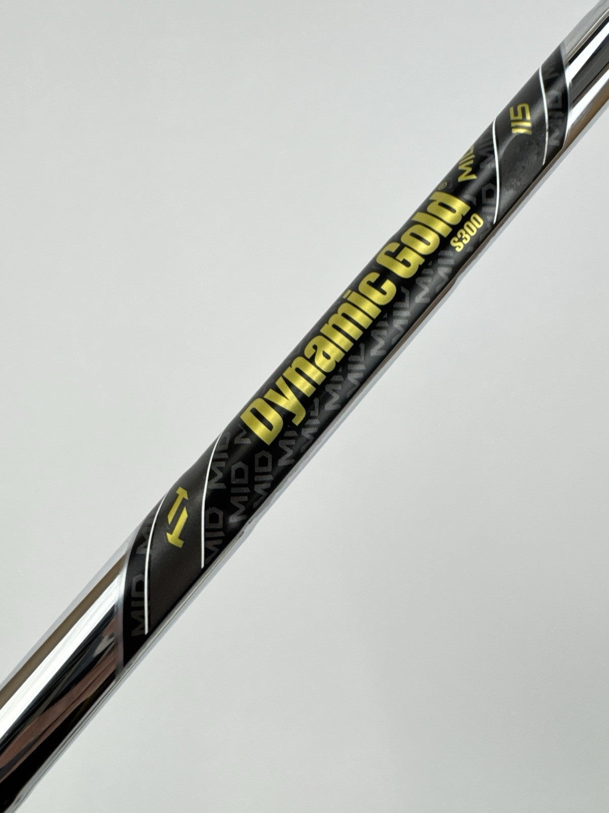 Dynamic Gold 115 Iron Shaft Mid S300 Stiff Flex Steel 35.75”/0.355 Tapered/328363