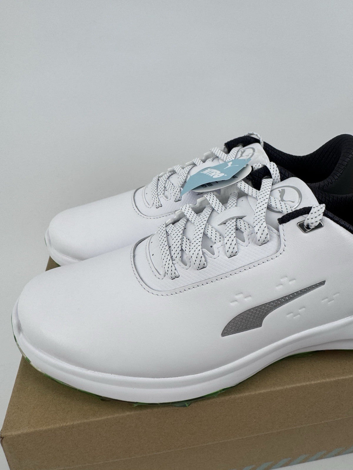Puma Phantomcat Nitro Men's Golf Shoes Size UK 9.5 White Black Fluro/319082