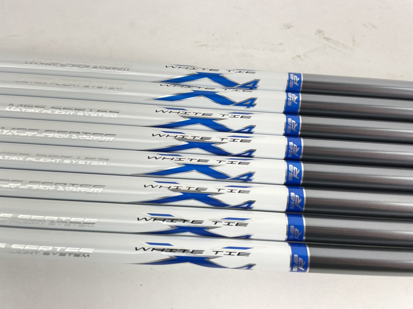 Matrix Ozik White Tie Iron Shaft Set (8) X4 58R Regular Graphite 42”/0.370/138422