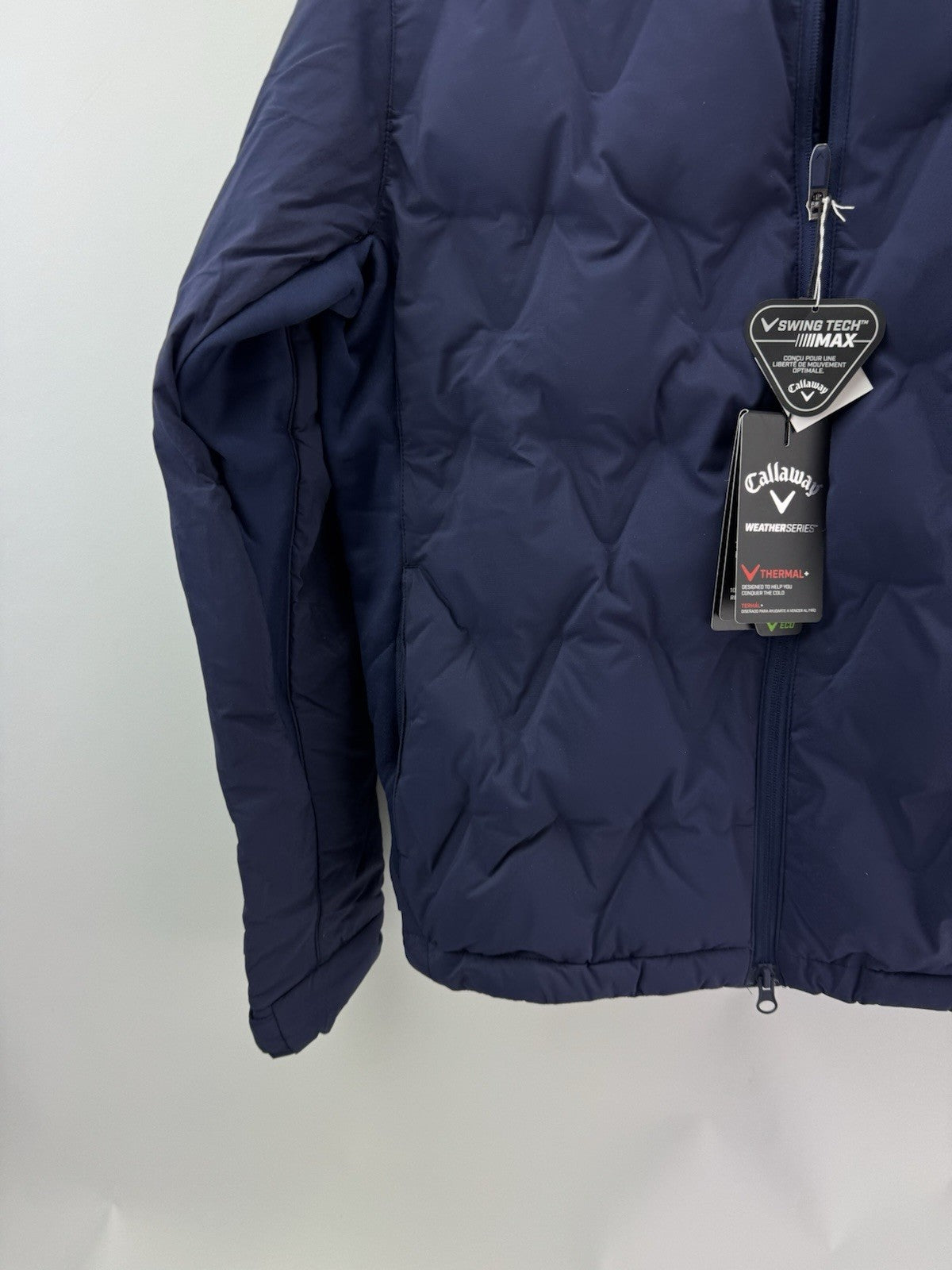 Callaway Thermal Puffer Jacket Welded Chev /Navy /Mens UK Small /New /305091