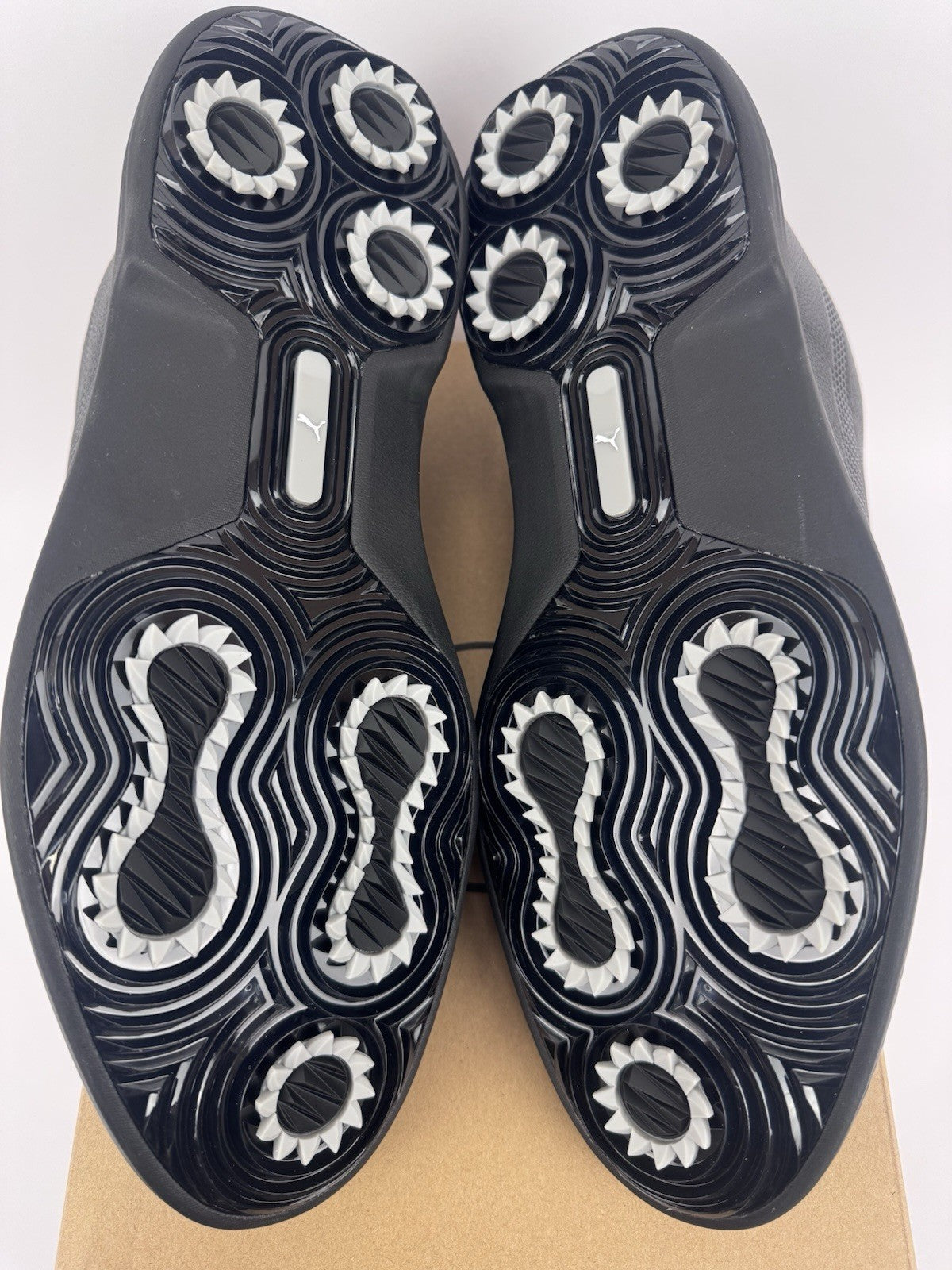 Puma Royale Spiked Golf Shoes Men's Size UK 9.5 Black Waterproof Comfort/320988