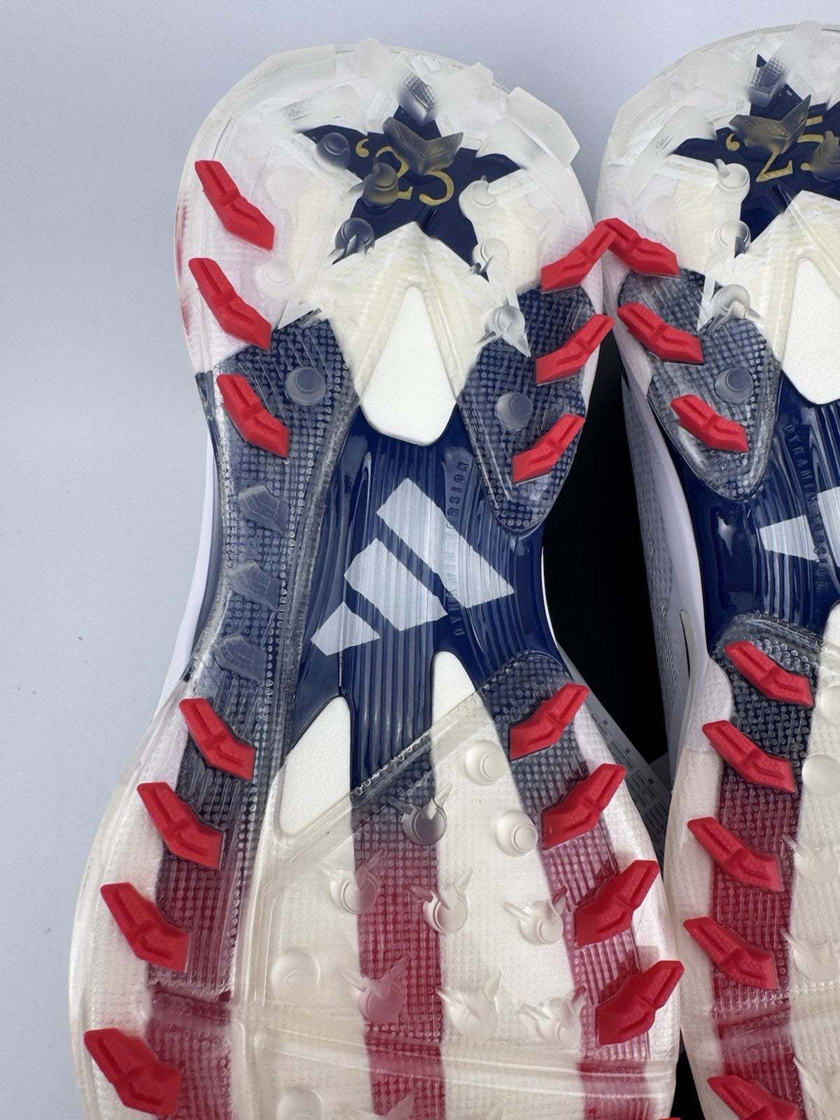 Adidas Adizero ZG Golf Shoes Men's UK Size 10 White Blue Red Spikes/3143311