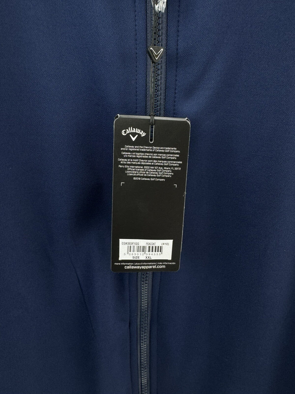 Callaway Mens Thermal Gilet High Gauge UK XXL /Full Zip /Navy /New /2071610