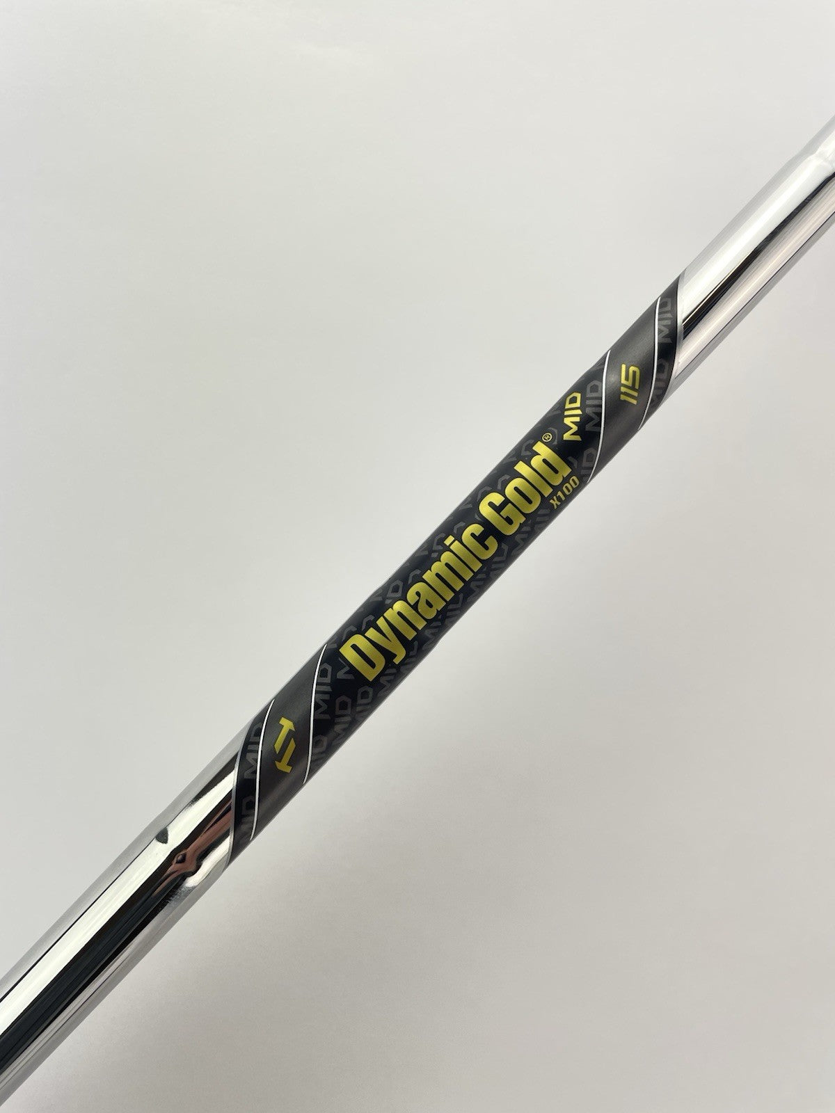 Dynamic Gold Mid 115 Iron Shaft X100 X Flex Steel 35.25” /0.355 Tapered /282760