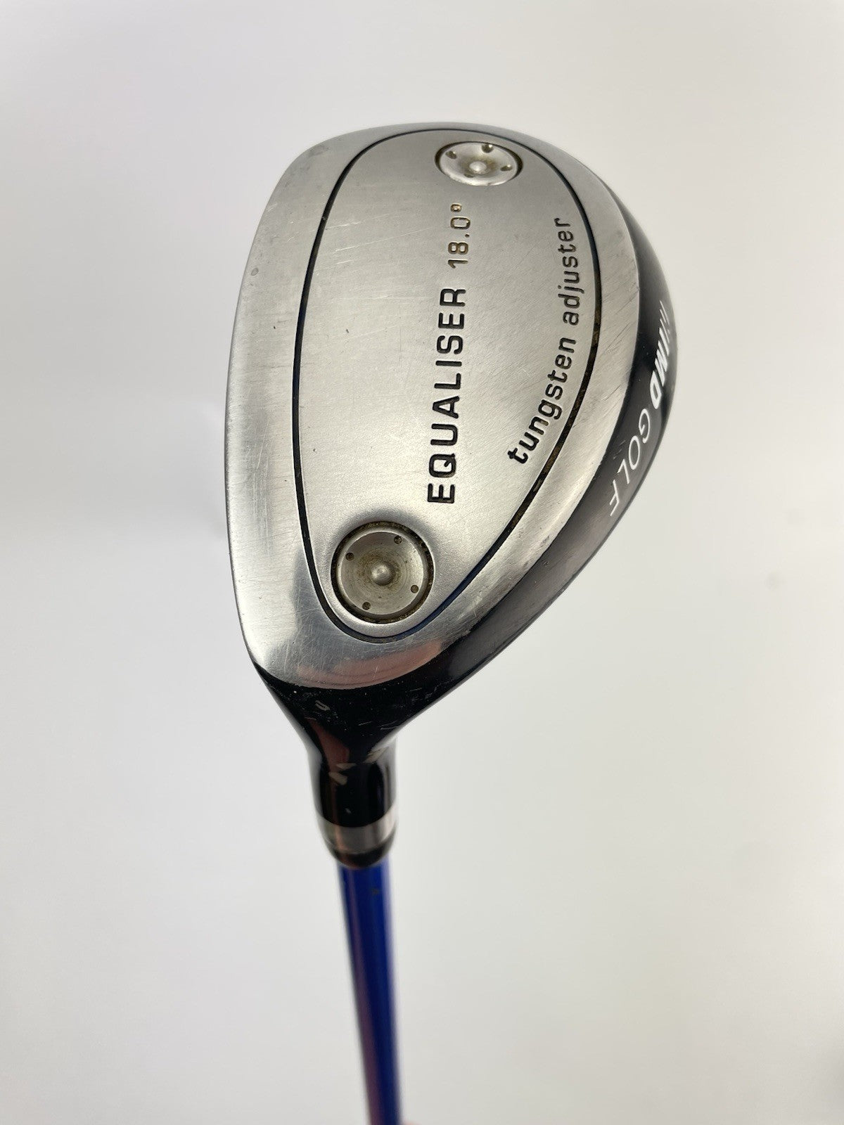MD Golf Hybrid 18* Left Handed Equaliser Stiff Flex Graphite /New Grip /278190