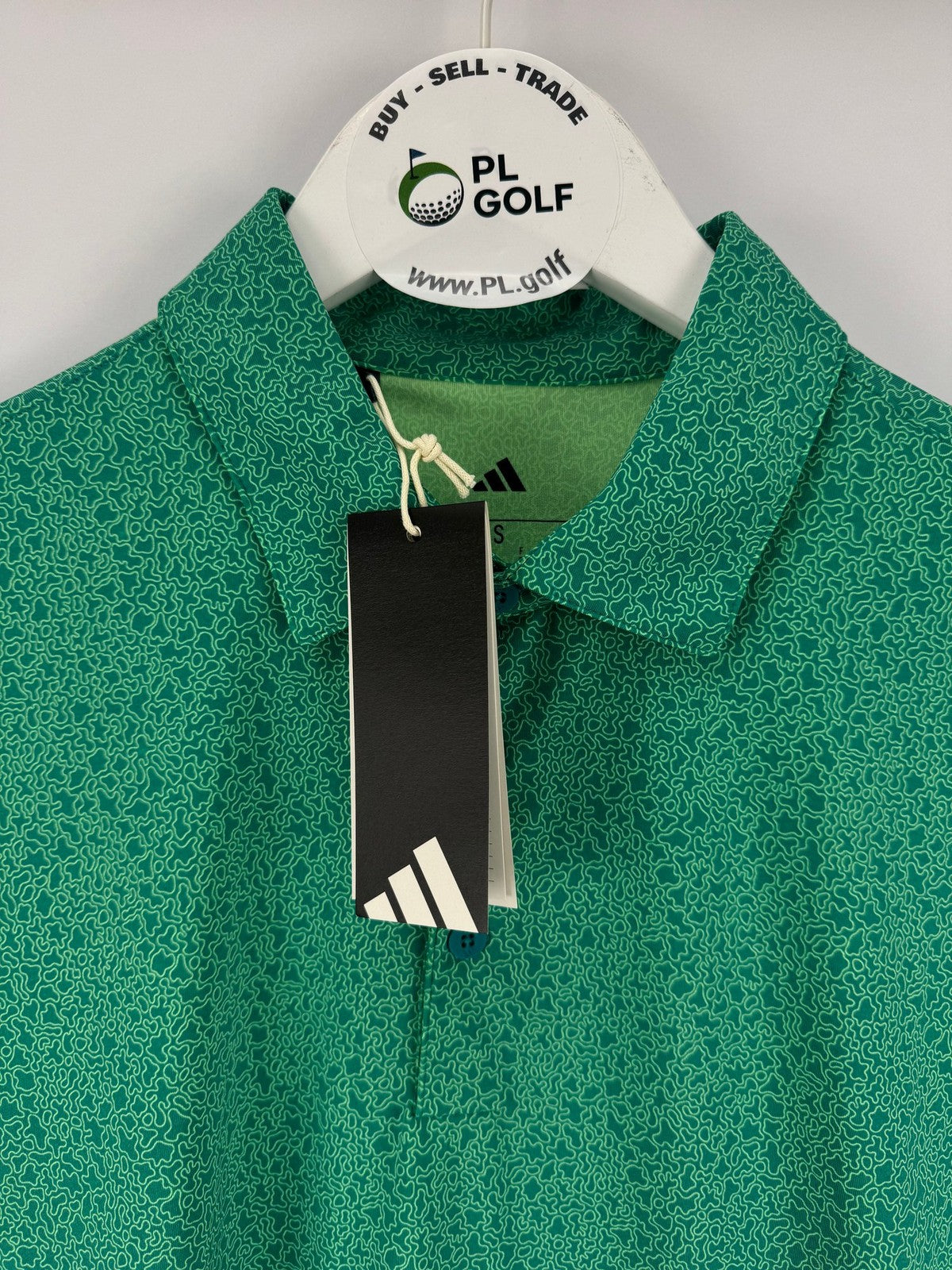 Adidas Men’s Ultimate365 Mini Bunker Golf Polo Size Small Green/327832