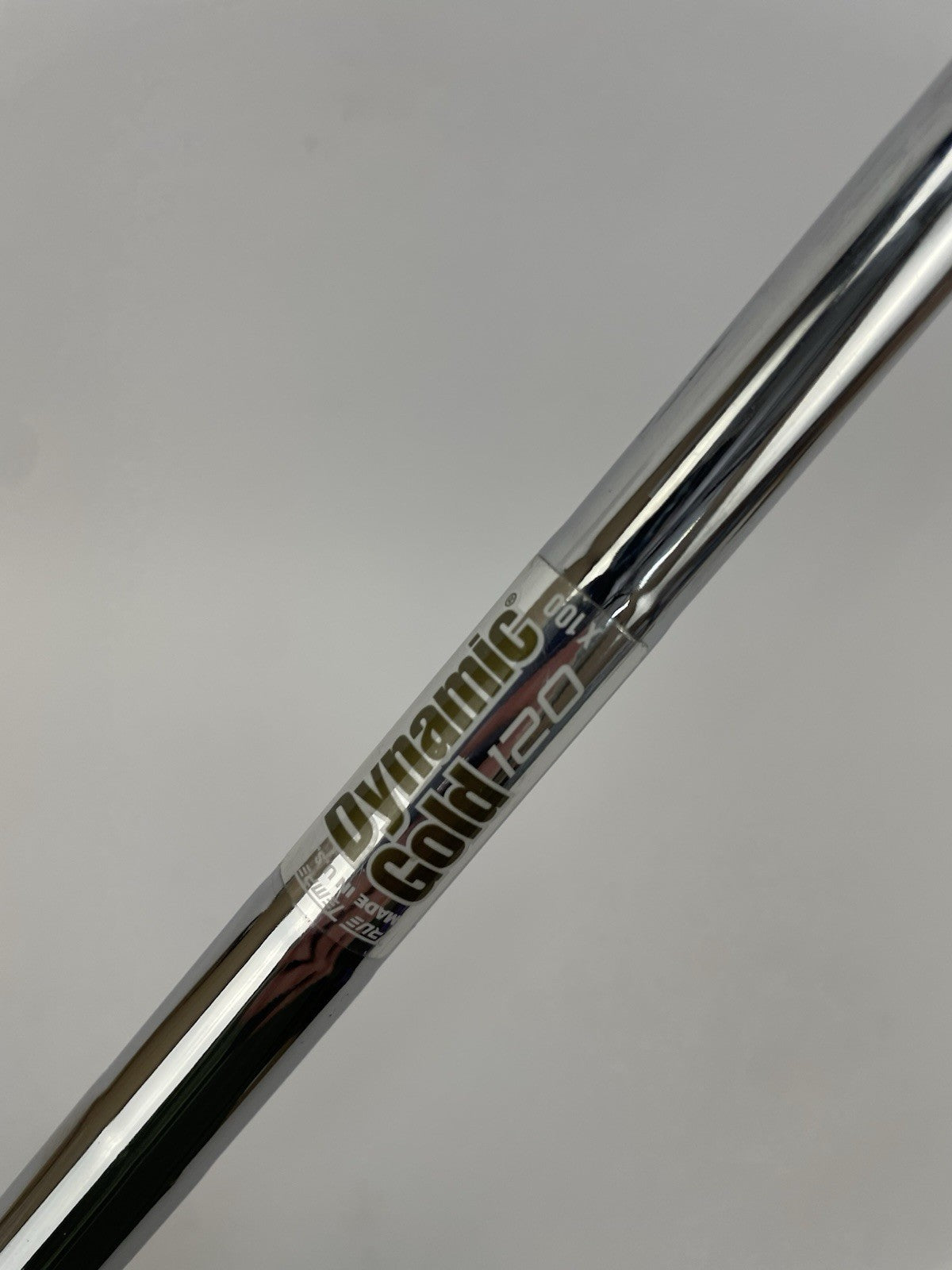 Dynamic Gold 120 Iron Shaft X100 X Flex Steel Pured 35.25” /0.355 Tapered /343842