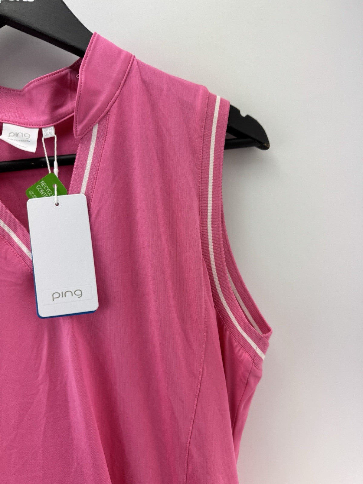Ping Golf Ladies Dress Carla Sleeveless /Pink /UK 14 /New /298145