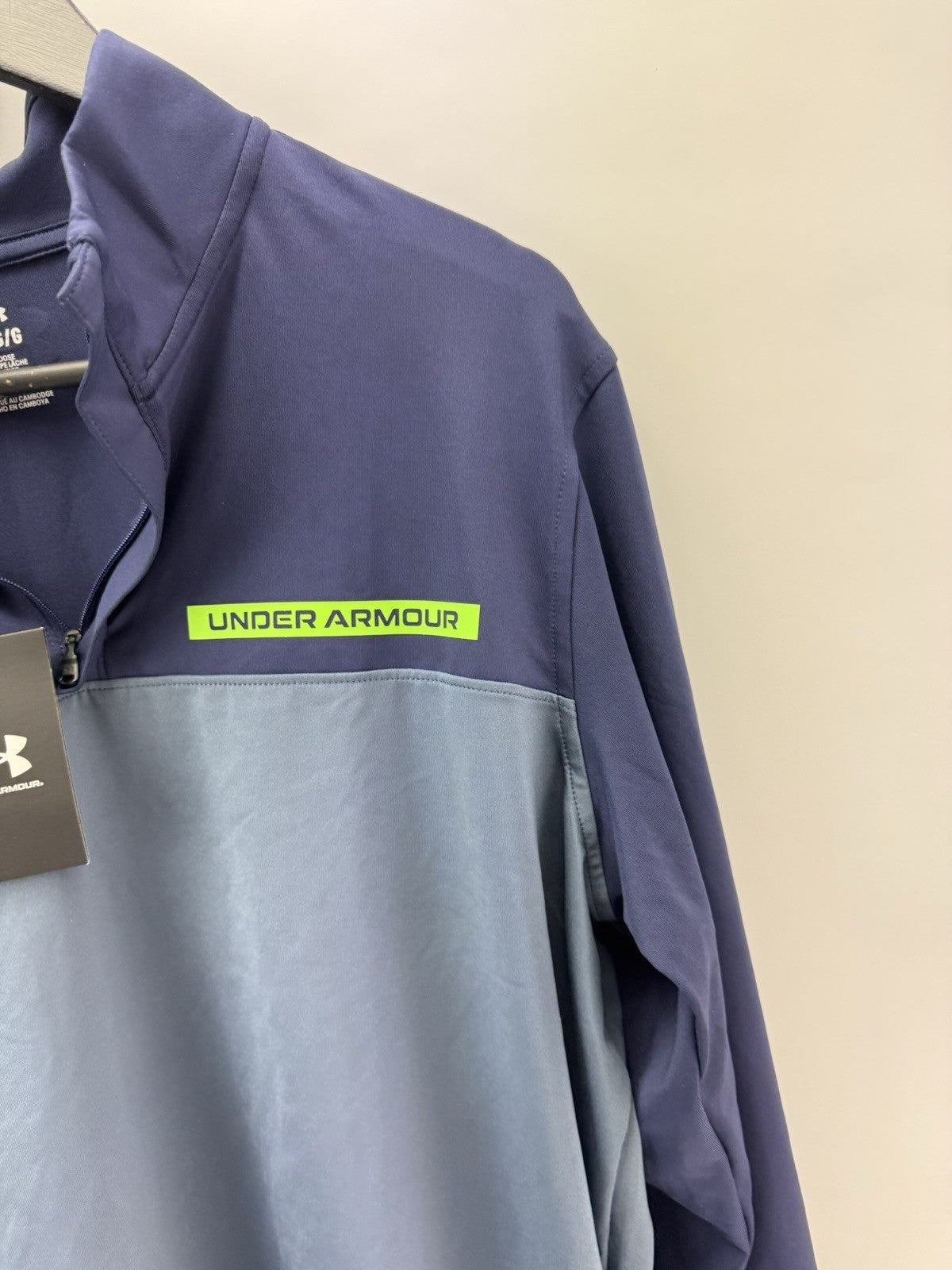 Under Armour Golf Pullover T2G 1/4 Zip Navy /Mens UK Large /New /286665