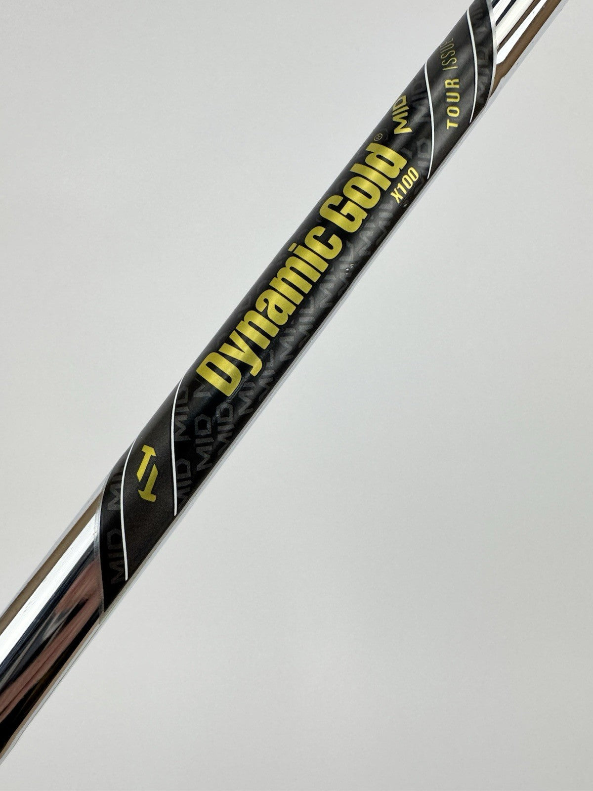 Dynamic Gold 115 Iron Shaft Mid X100 X Flex Steel Pured 36” /0.355 Tapered/326213