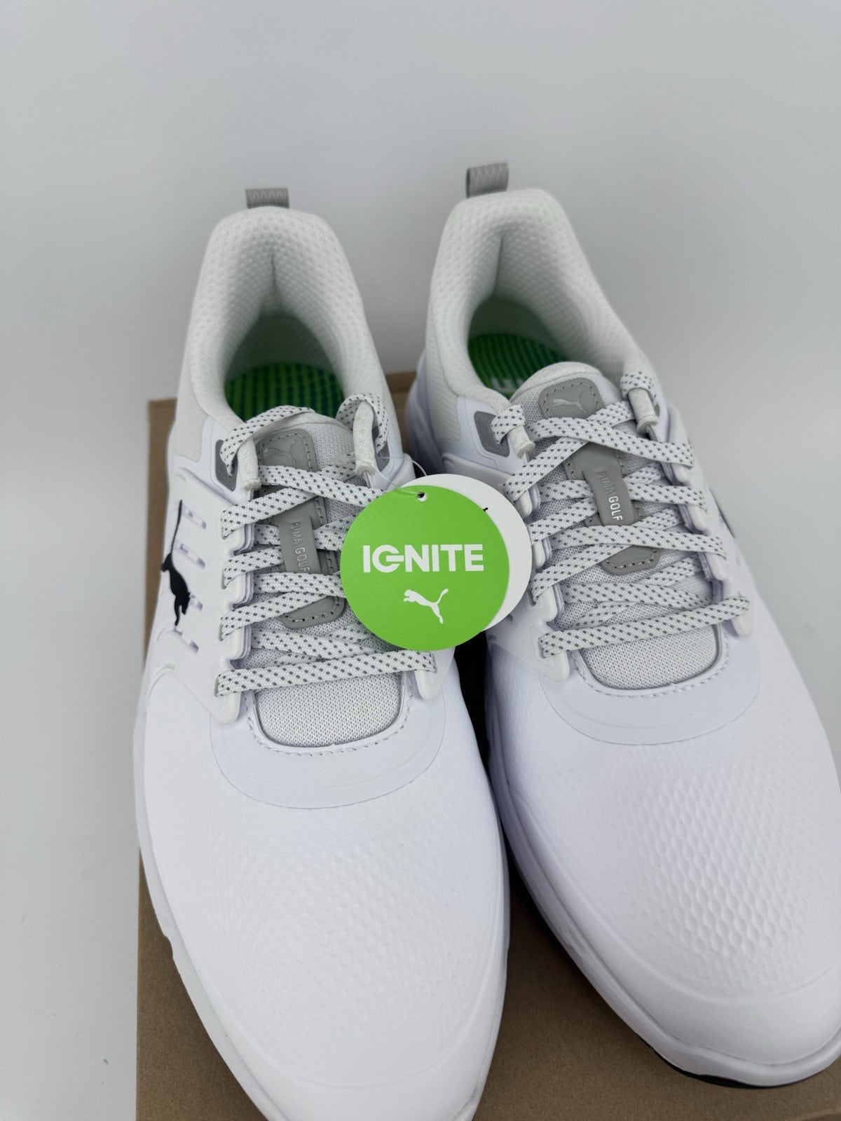 Puma Ignite Elevate 2 Tour Men's Golf Shoes Size UK 10 White Waterproof/319126