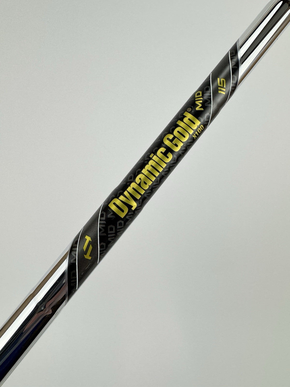 Dynamic Gold Mid 115 Iron Shaft X100 X Flex Steel 35.25” /0.355 Tapered /328150