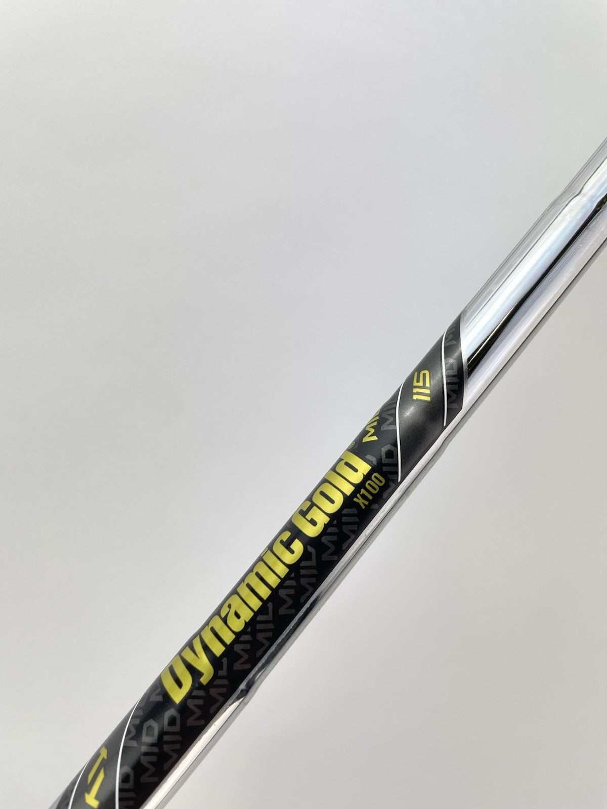 Dynamic Gold Mid 115 Iron Shaft X100 X Flex Steel 35.25” /0.355 Tapered /288377