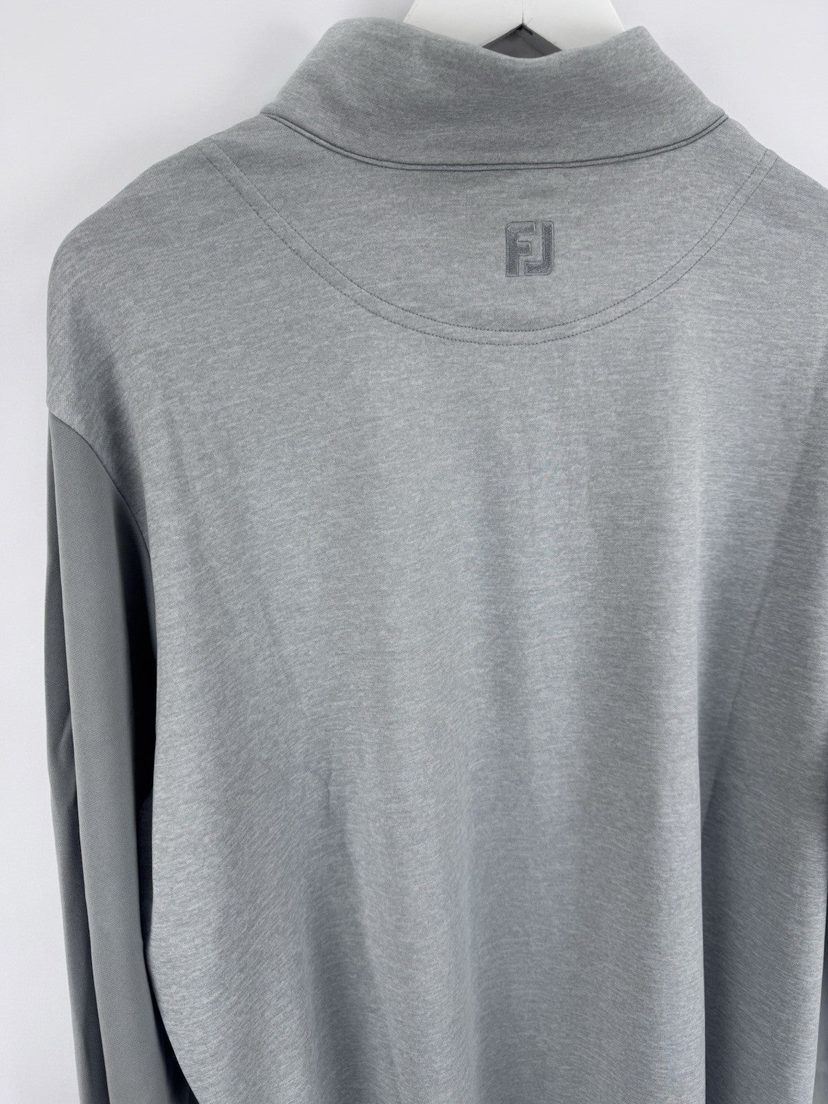 FootJoy Tonal Heather Chill-Out Men's Golf Pullover XXL Grey Quarter Zip/317088