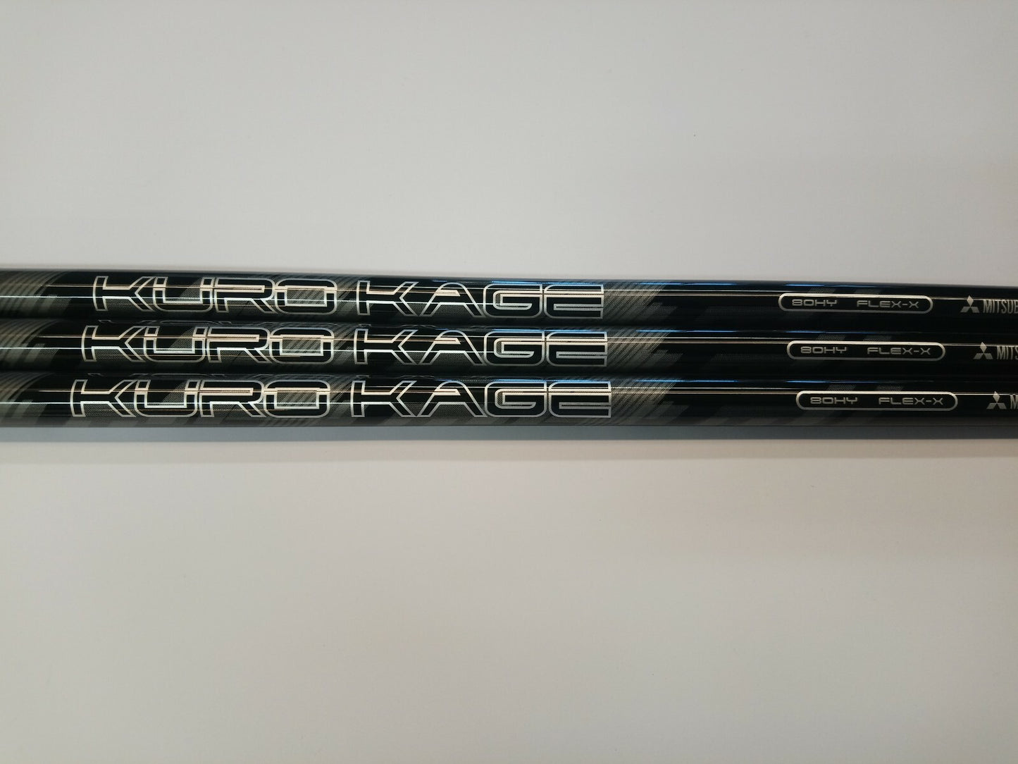 3 x Mitsubishi Rayon Kuro Kage 80 Hybrid Shafts Extra Stiff 42" 0.370 /3KKX420