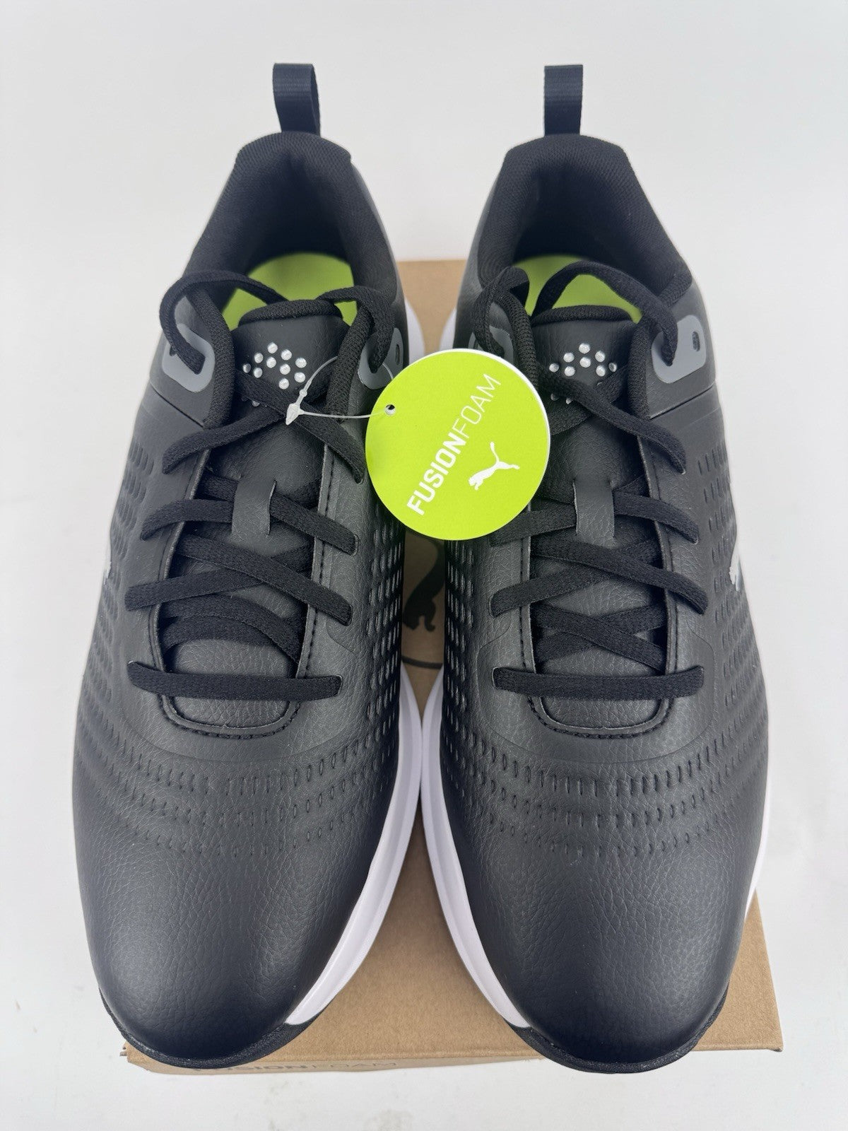 Puma Fusion Plus Spiked Golf Shoes Men's Size UK 7.5 Black Waterproof/320294