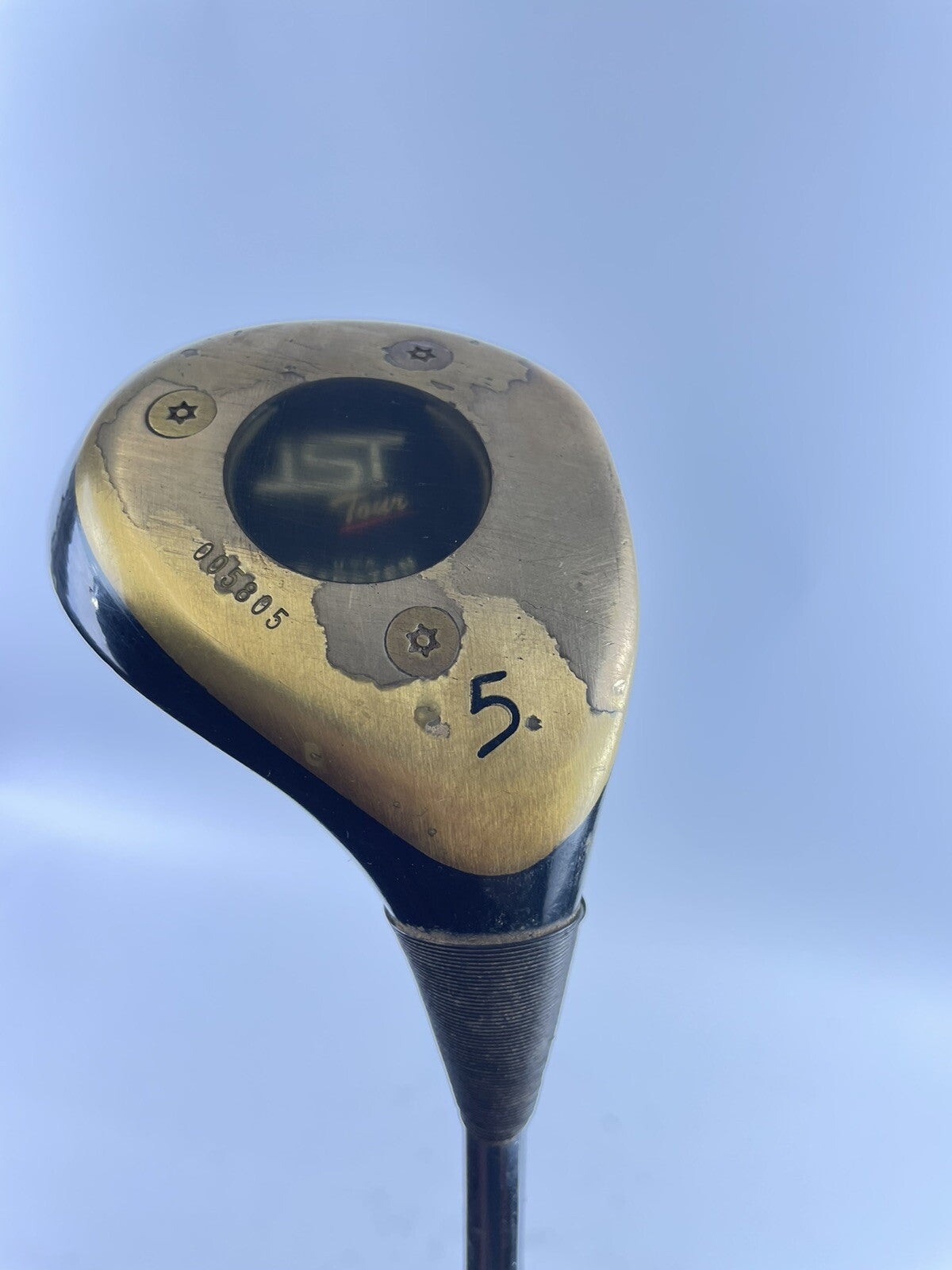 Ping ISI Tour Persimmon 5 Wood Regular Flex Steel /Right /New Grip /36043