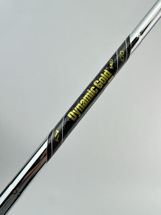 Dynamic Gold Mid 100 Iron Shaft Regular Flex Flex Steel 35”/0.370 Parallel/306240