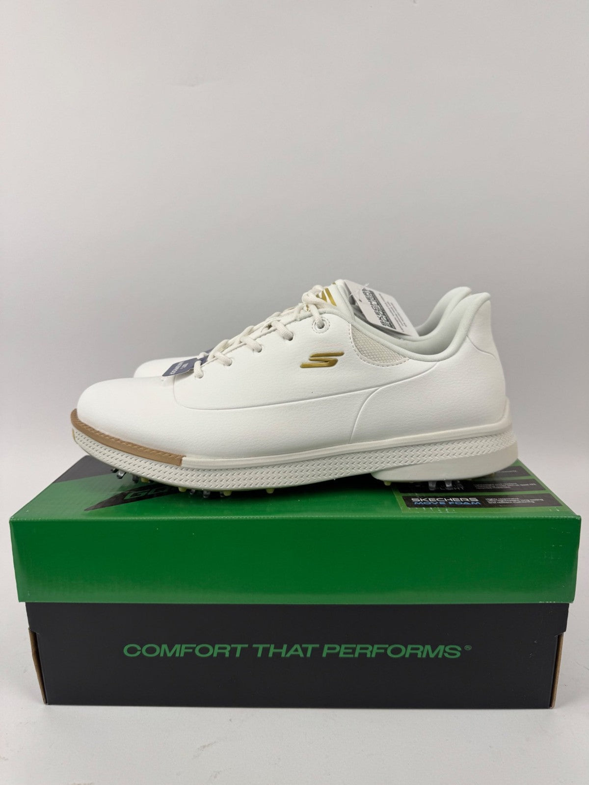 Skechers GoGolf Jasmine 2 Women's Golf Shoes Size UK 4 White Gold Comfort/371710