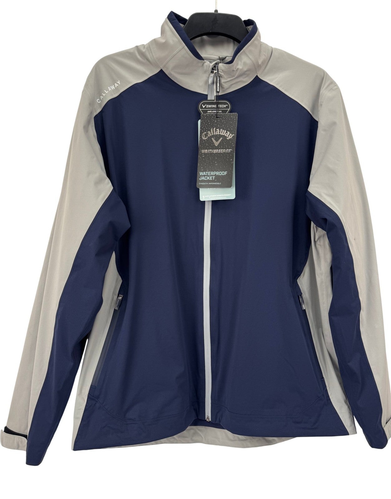 Callaway Weather Series Waterproof Jacket Men's XL Navy Grey Swing Tech/365120