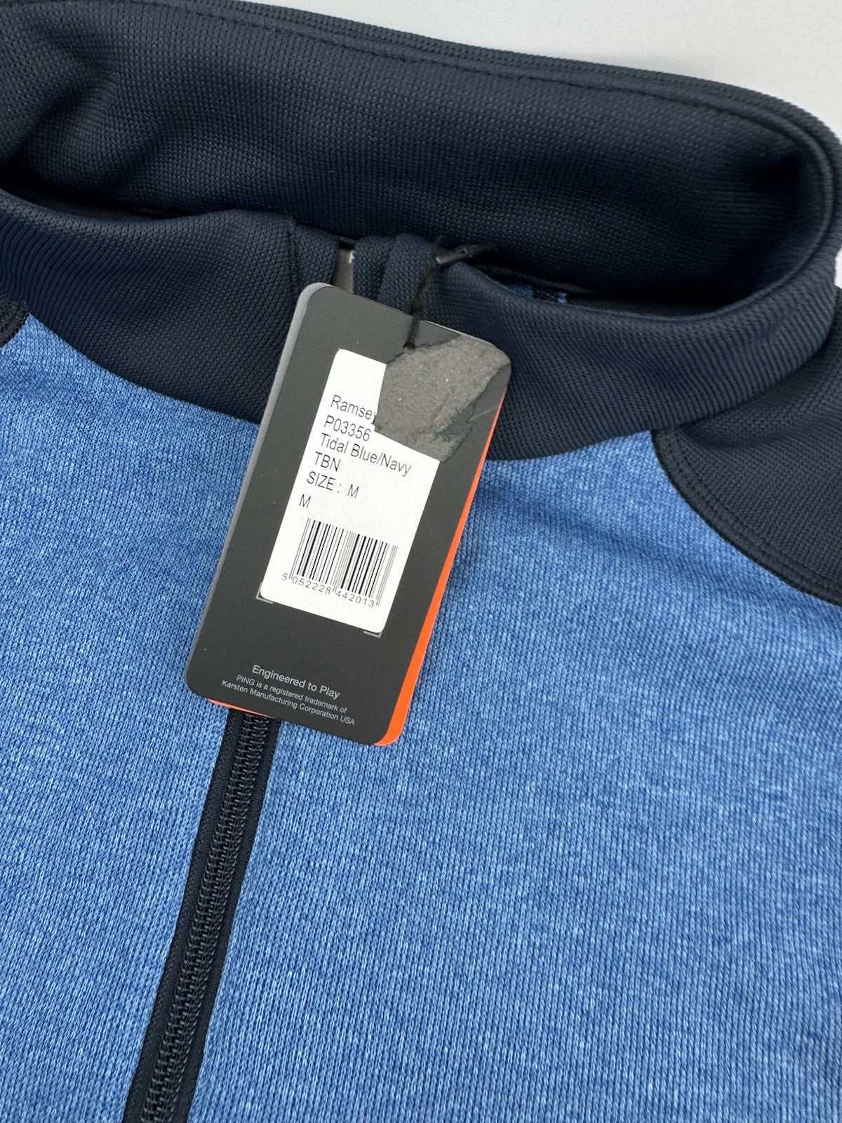 Ping Golf Mens Pullover Ramsey 1/2 Zip Sensorwarm UK Medium /Blue /New /3005214