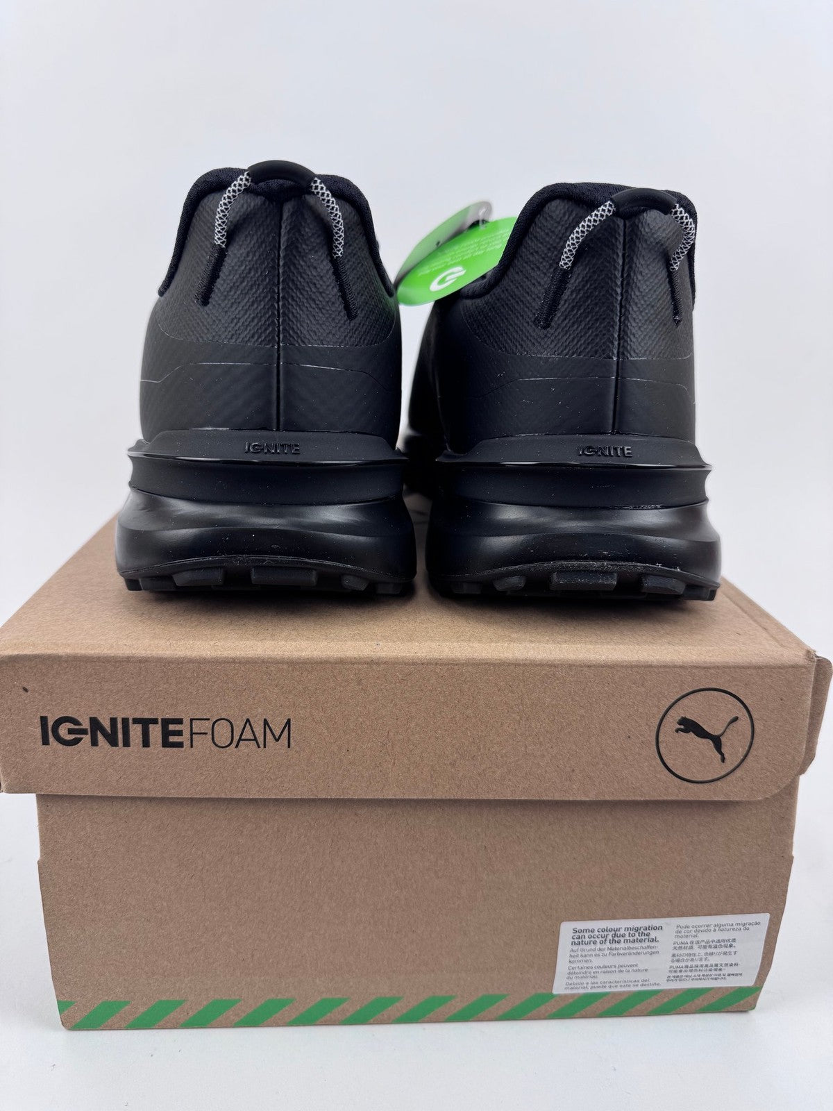 Puma IGNITE Elevate X Golf Shoes Men's Size UK 8.5 Black Waterproof/318343