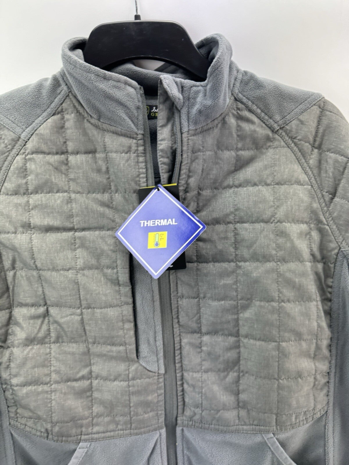 Island Green Women’s Jacket Thermal Lightly Padded UK 16 /Grey /New /218193