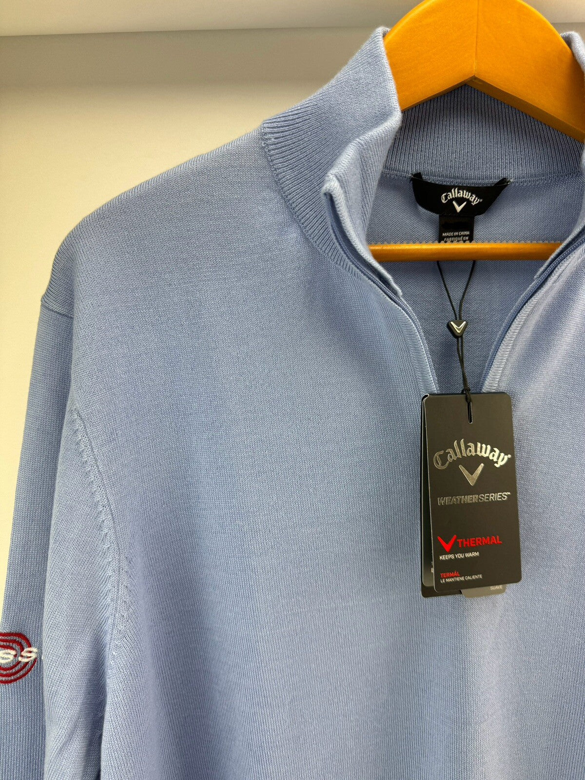 Callaway Odyssey Mens Pullover Blended Merino Thermal UK S /Blue /New /199923