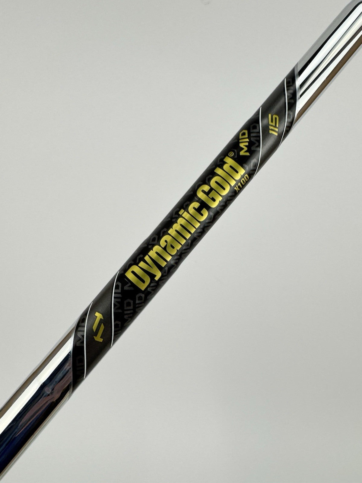 Dynamic Gold 115 Iron Shaft MID X100 X Flex Steel 35" /0.370 Parallel /326720