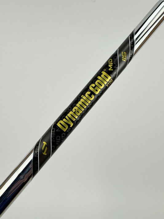 Dynamic Gold 115 Iron Shaft MID X100 X Flex Steel 35" /0.370 Parallel /326720