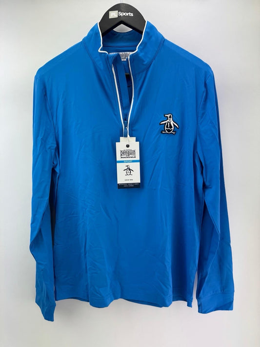 Original Penguin Golf Performance 1/4 Zip Earl Pullover Lightweight UK S/306490