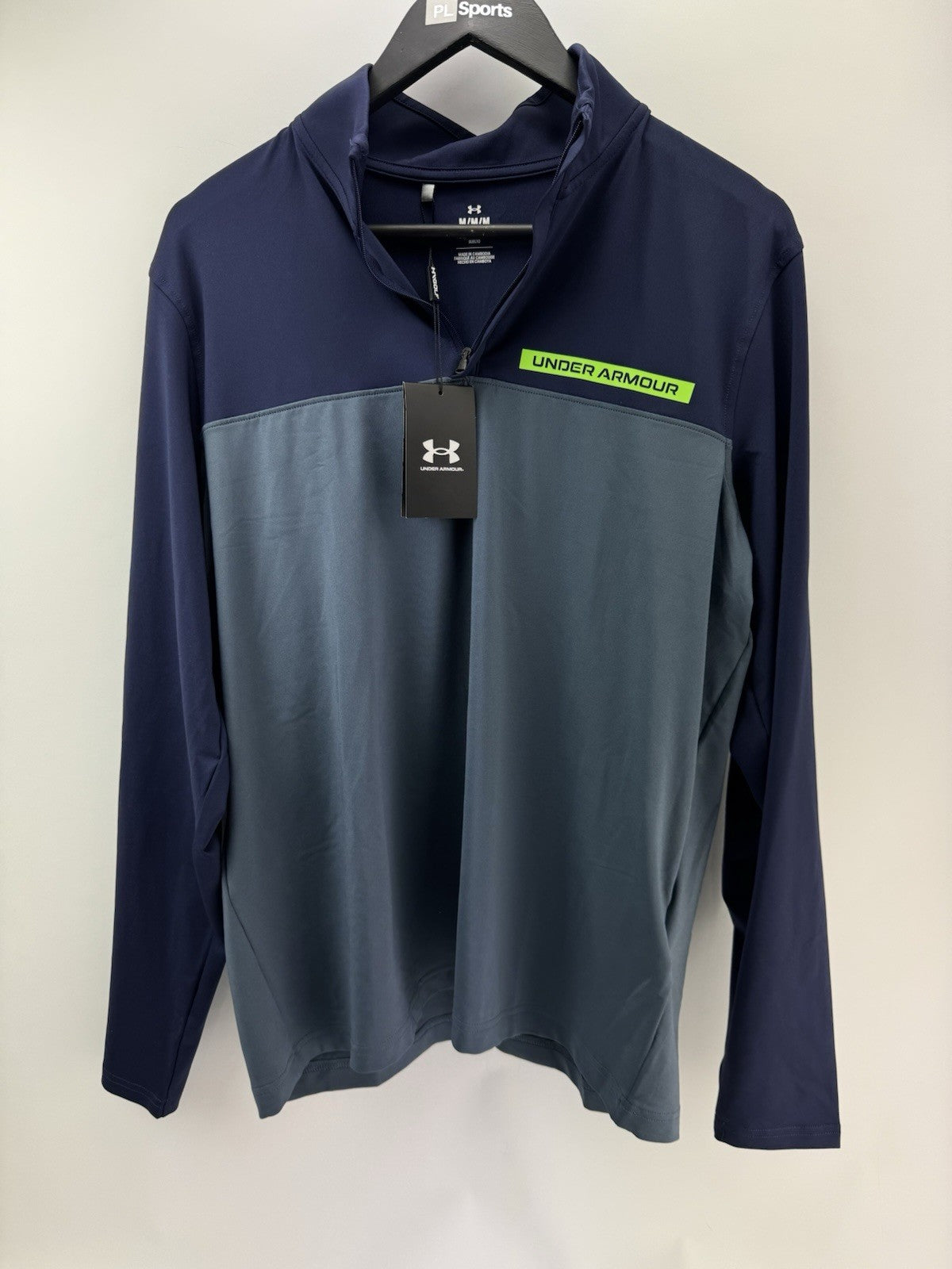 Under Armour Golf Pullover T2G 1/4 Zip Navy /Mens UK Large /New /300510