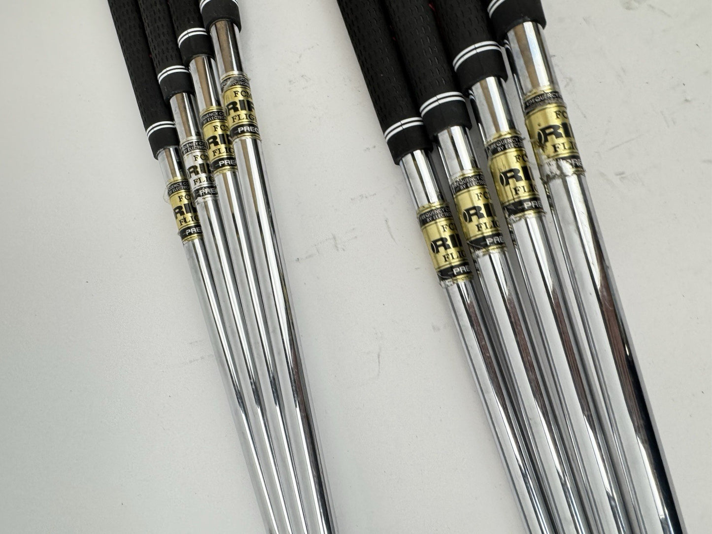 Taylormade 300 Forged Irons 3-PW Rifle 6.5 X Flex Steel +1/2” /New Grips /3432718