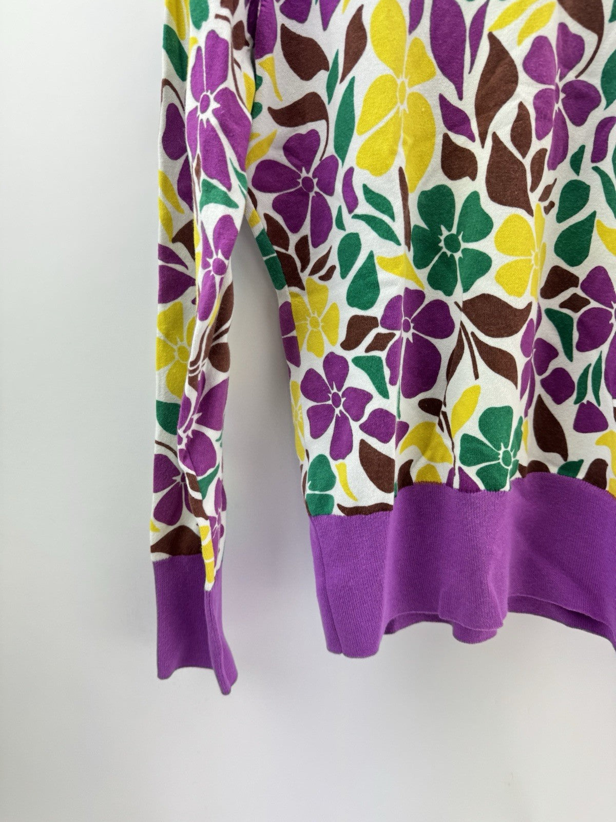 Penguin Golf Ladies Pullover Printed Floral Purple Cactus UK Large /New /300871