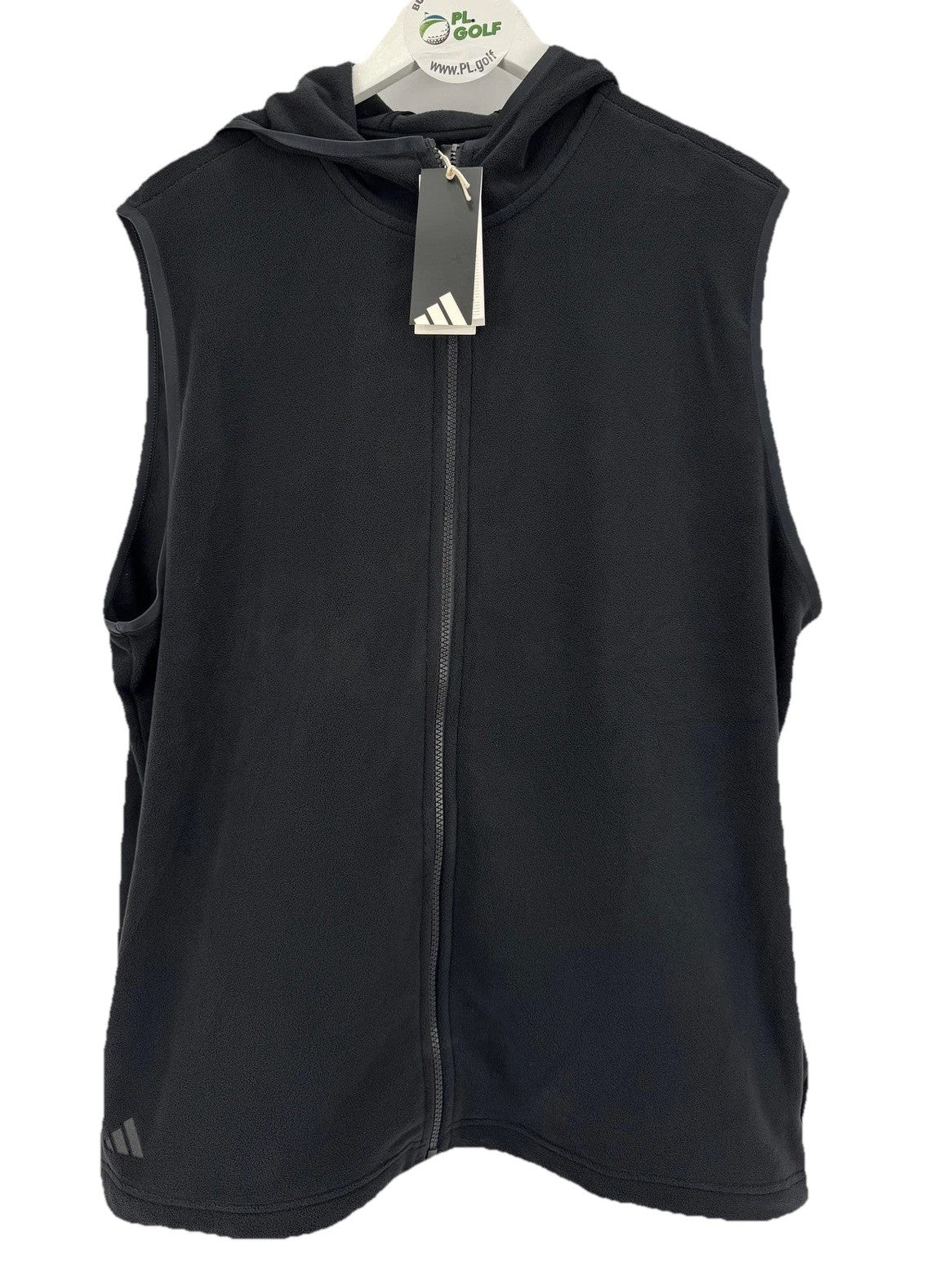 Adidas Ultimate365 Hoodie Vest Men's Size Small Black Fleece Sleeveless /327310