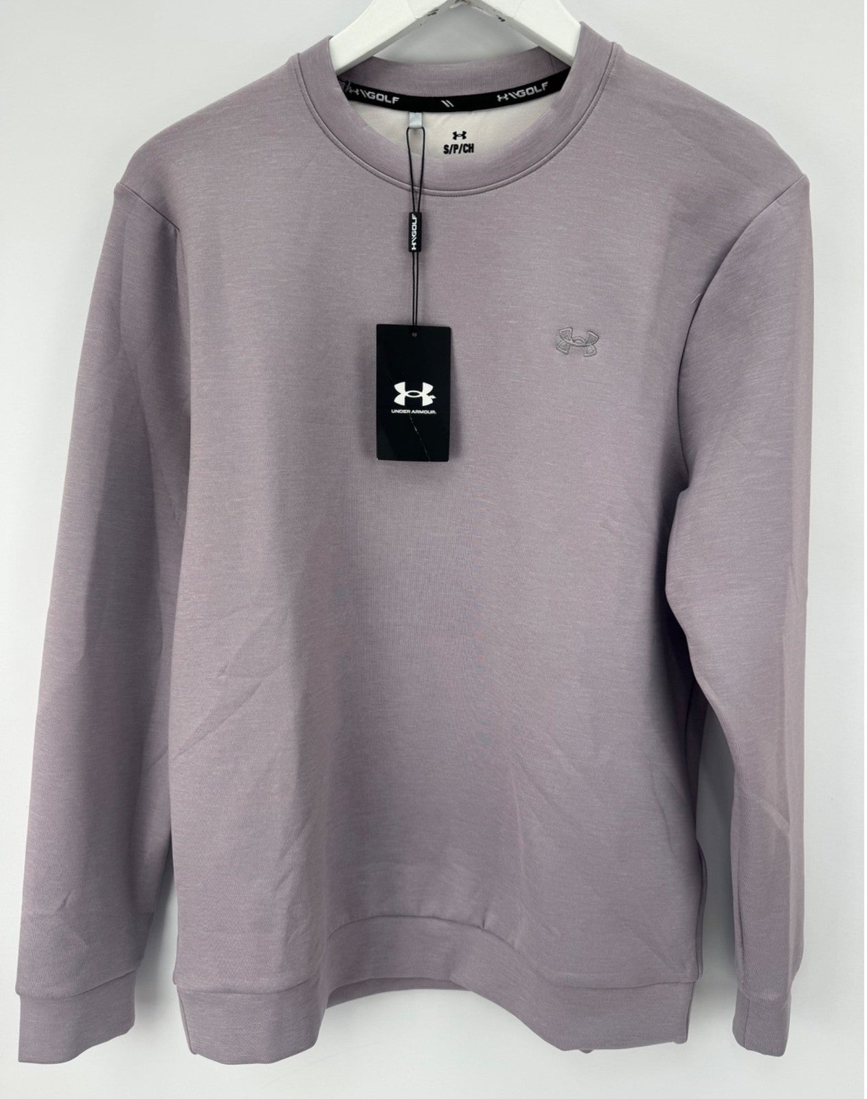 Under Armour UA Drive Midlayer Crew Men's Size Small Purple Sweatshirt/365020