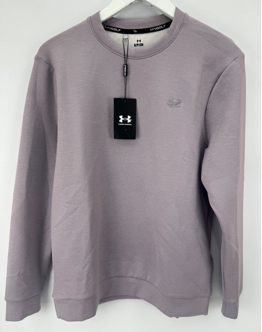 Under Armour UA Drive Midlayer Crew Men's Size Small Purple Sweatshirt/365020