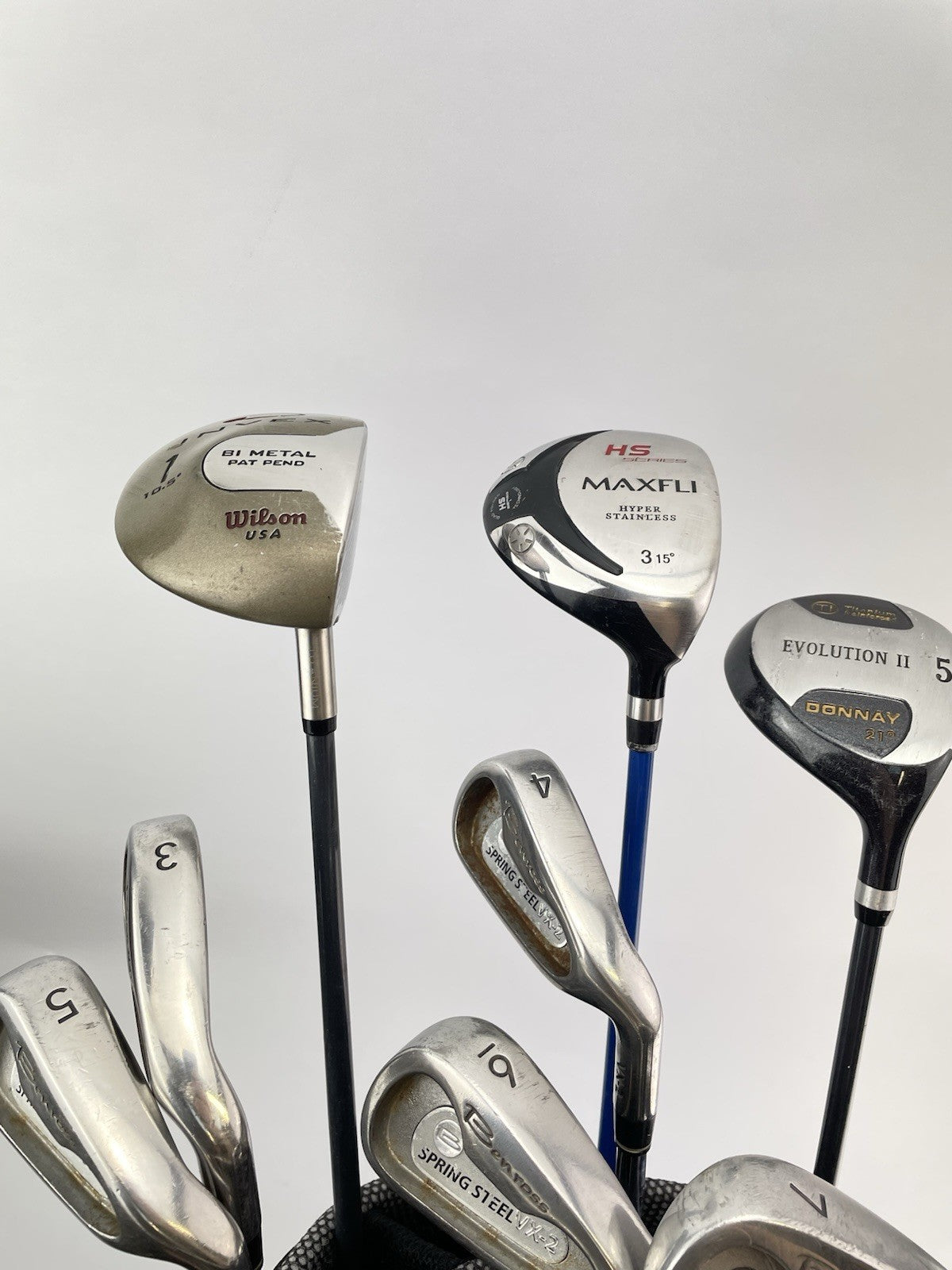 Mens Golf Package Set 13 Clubs Regular Flex /Right /New Grips /Cart Bag /290531