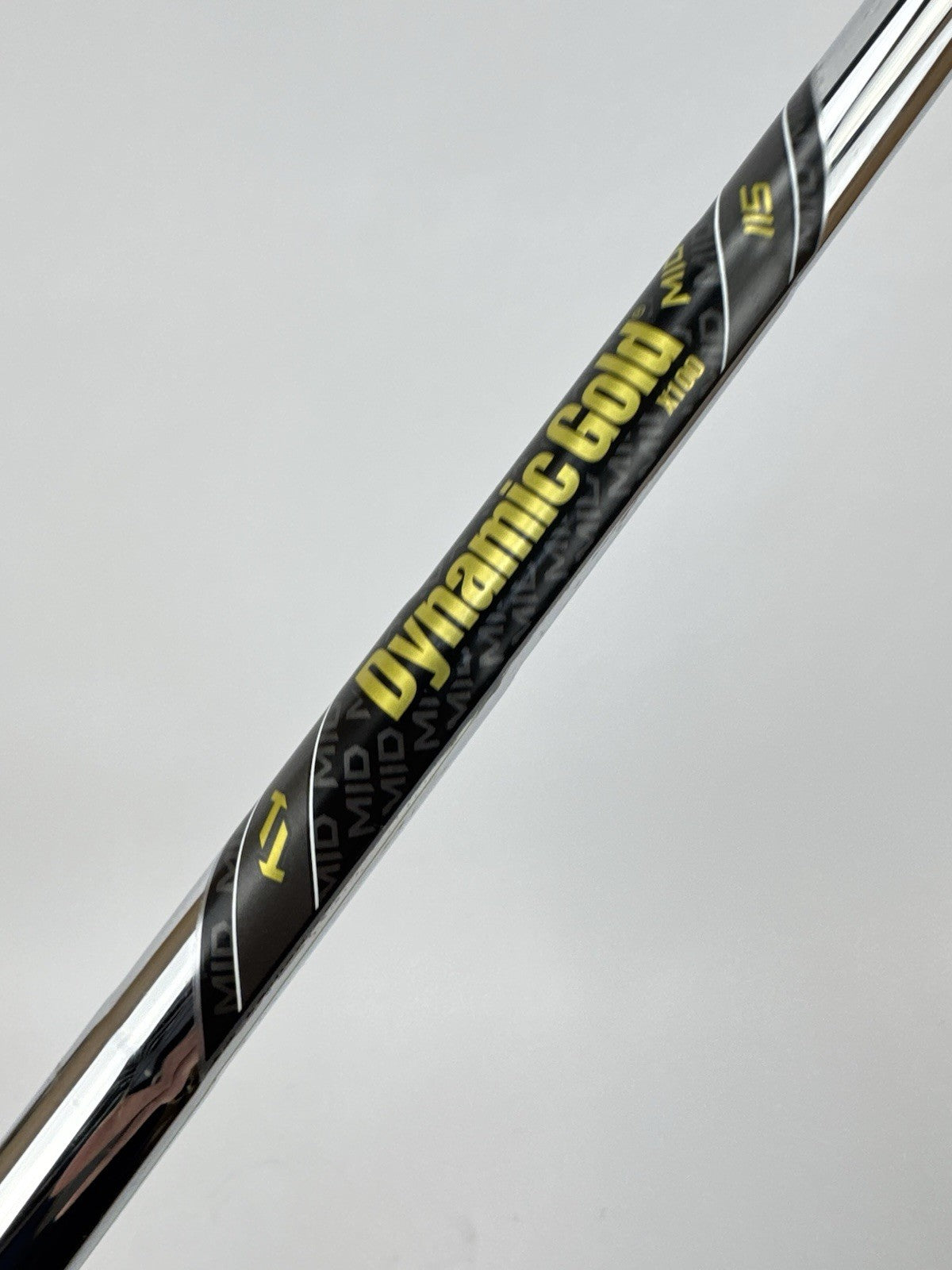 Dynamic Gold Mid 115 Iron Shaft X100 X Flex Steel 35” /0.355 Tapered /343853