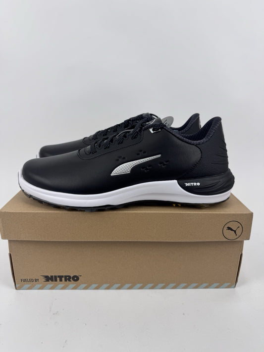 Puma Phantomcat Nitro Men's Golf Shoes Size UK 9.5 Black Silver Yellow/320130