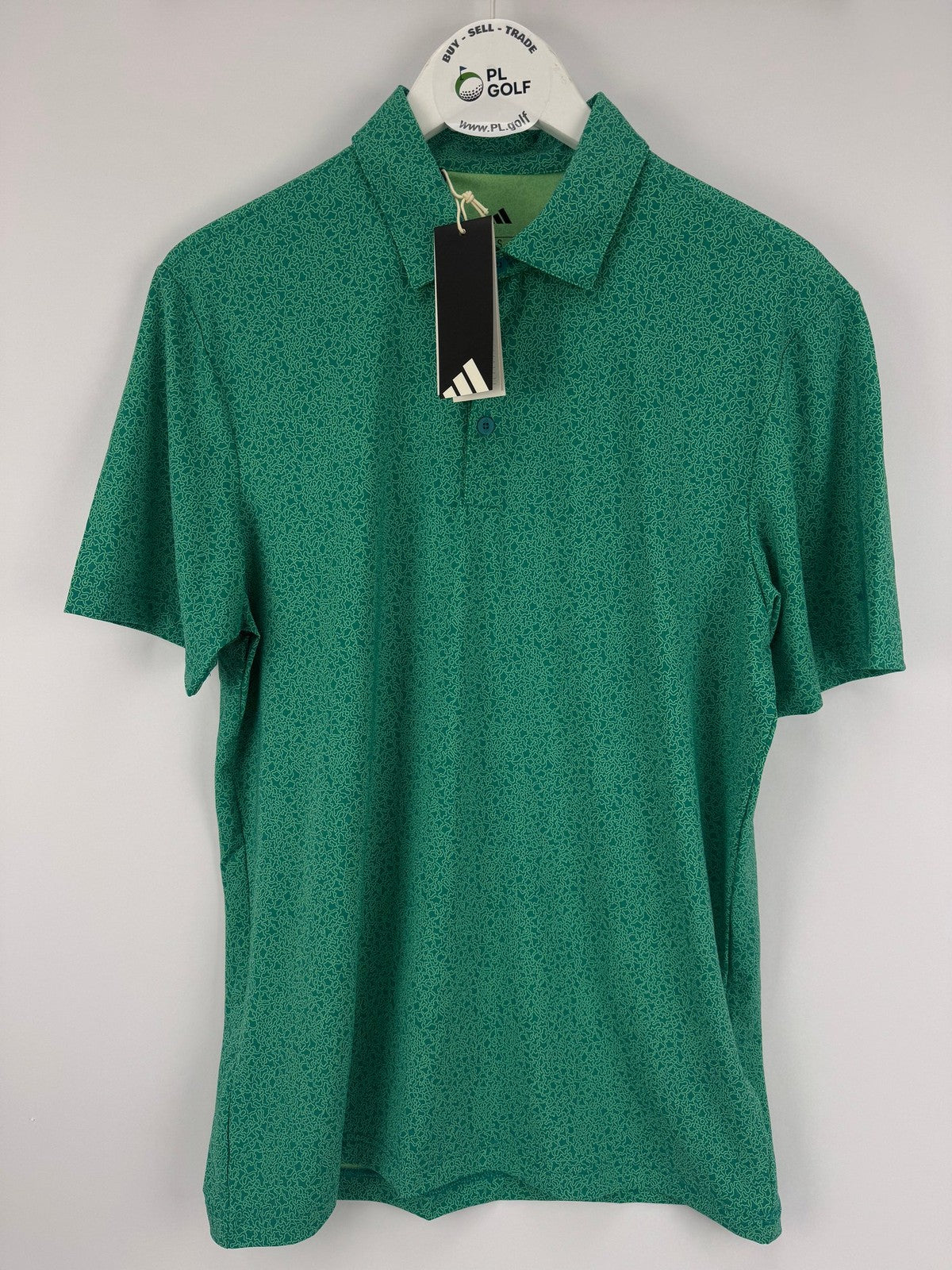 Adidas Men’s Ultimate365 Mini Bunker Golf Polo Size Small Green/327834