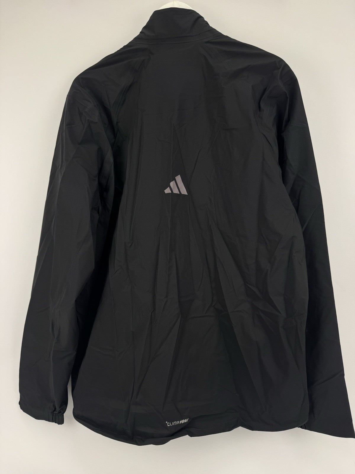 Adidas ClimaProof Black Golf Jacket Men's Medium Waterproof Lightweight/325177