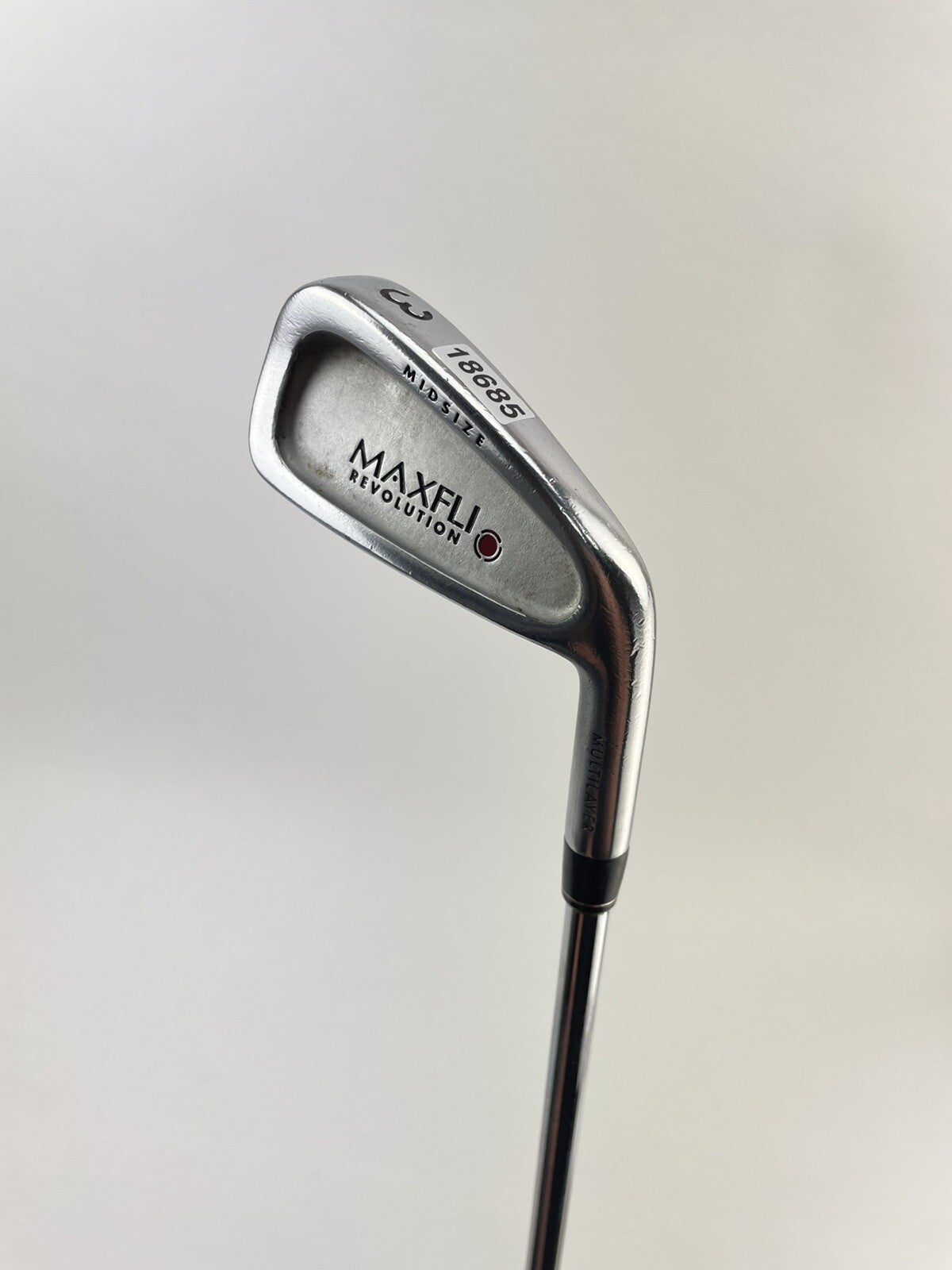 Maxfli Golf 3 Iron Midsize Revolution Regular Flex Steel /Right /New Grip /1868518