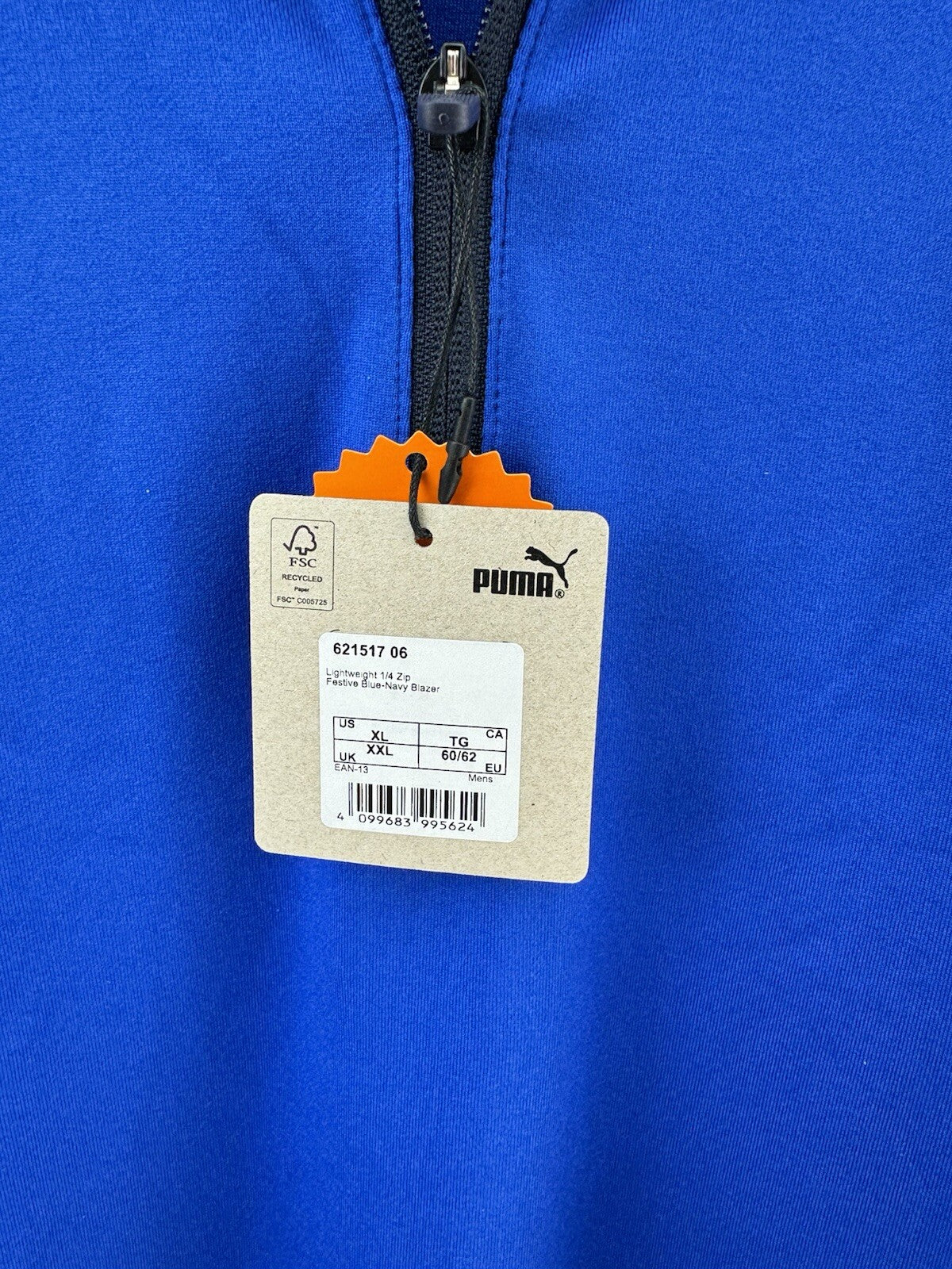 Puma Golf Mens Pullover 1/4 Lightweight /UK XXL /Blue /New /212256
