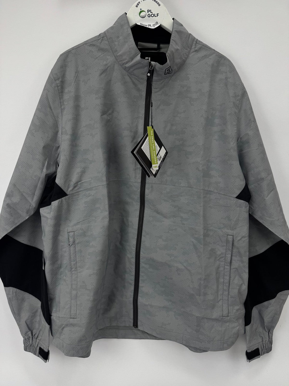 FootJoy Hydrolite X Jacket Mens Size M Grey Camo Waterproof Lightweight/337681