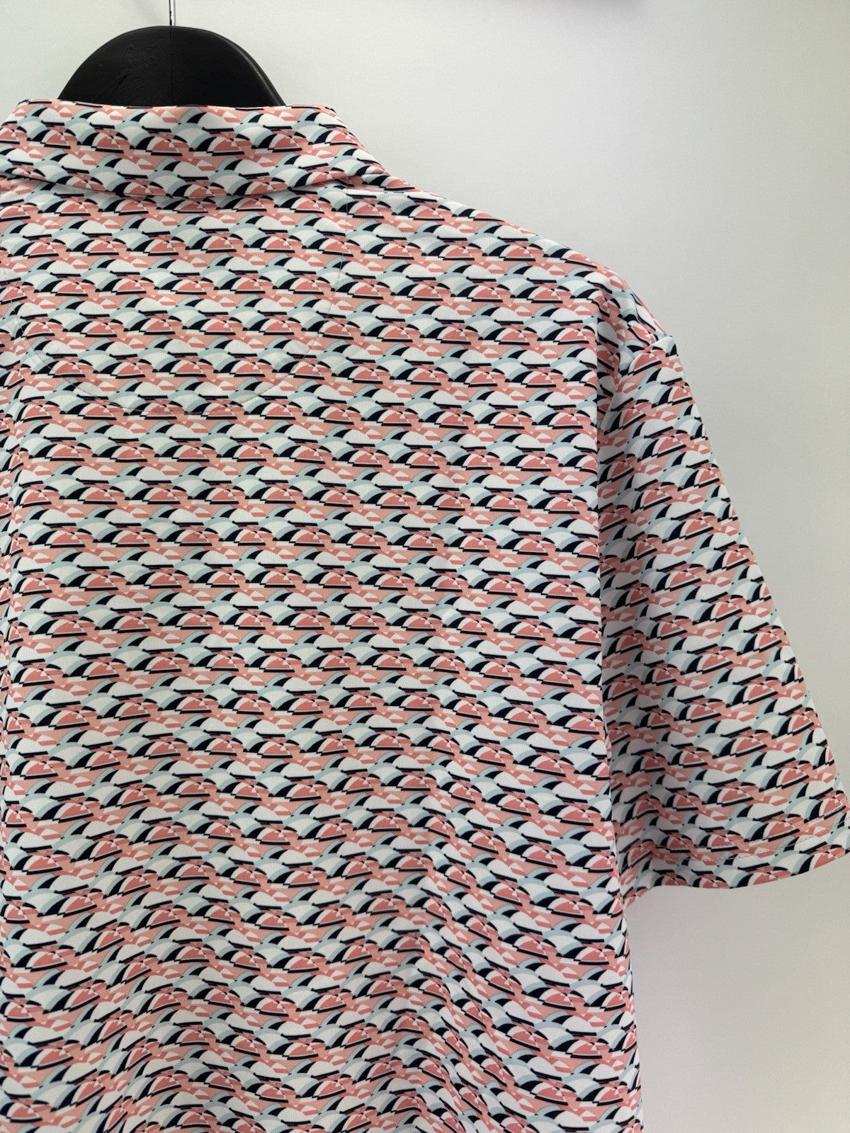 Men’s Original Penguin Layered Umbrella Print Polo Shirt Size Medium/ 3111211