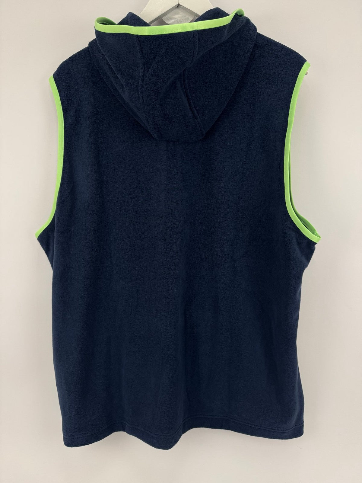 Adidas JL5328 Ultimate365 Fleece Hoodie Vest Men's Size Medium Navy Green/325617