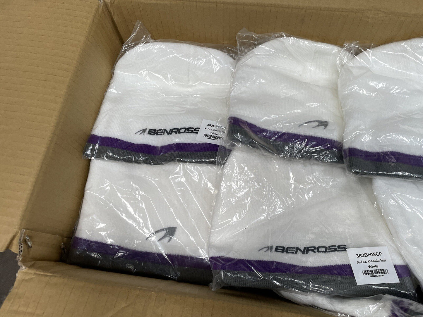 Joblot Golf Hats Beanie (33) Benross Golf /X-Tex White /One Size /New /160961