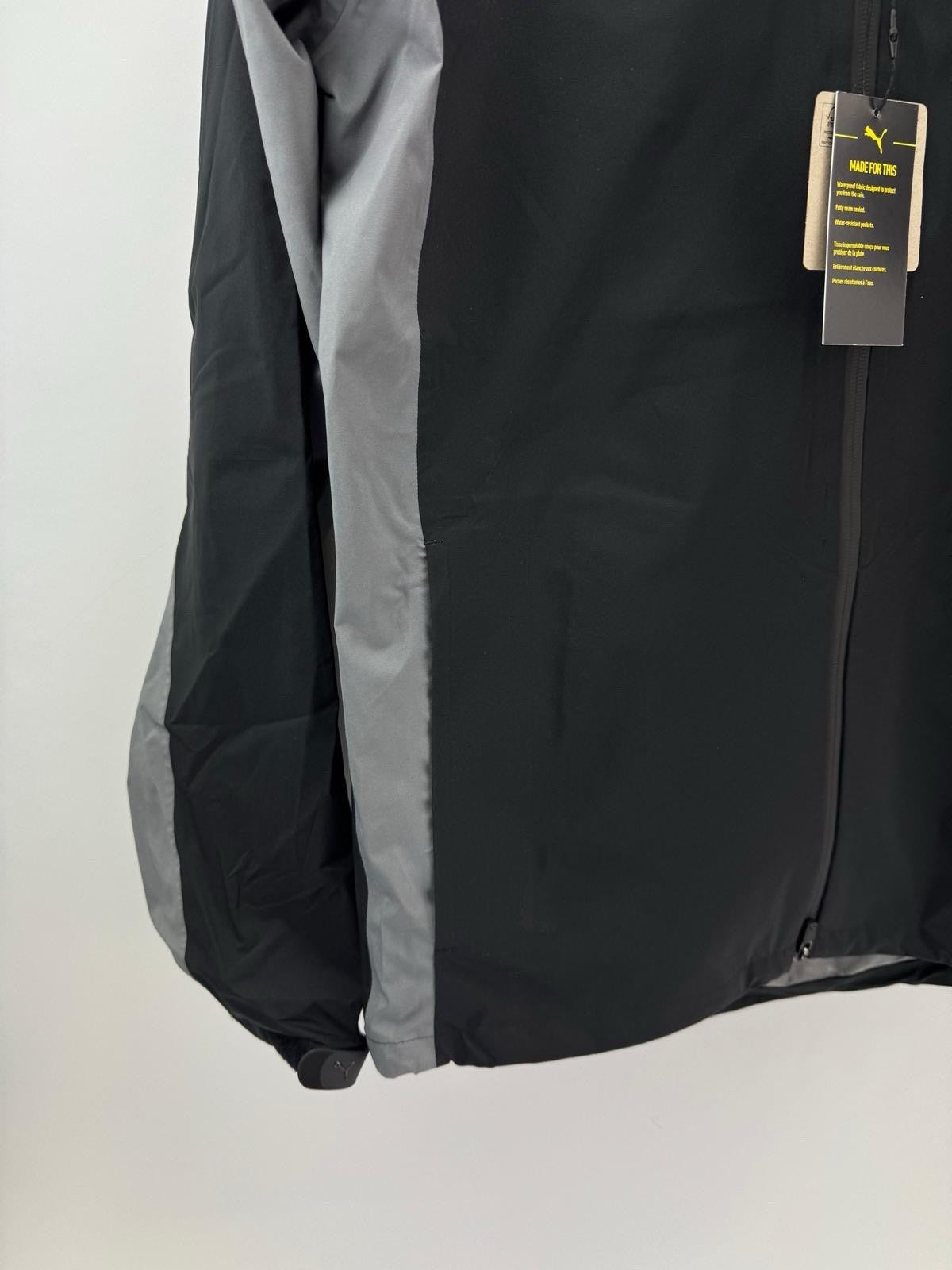 Puma Golf Mens DRYLBL Waterproof Rain Jacket Size Small Black Slate New /307531