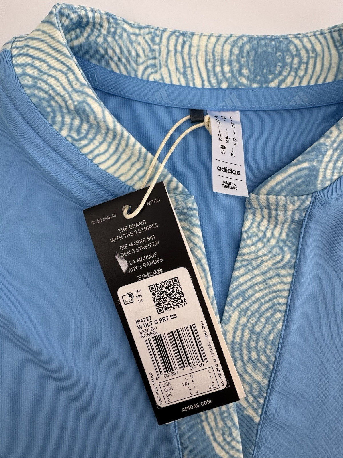 adidas Ladies Ultimate365 Printed Polo Shirt Size UK Large Brand New/ 309769